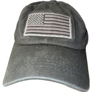 American Flag Pit Bull Strapback Adjustable Hat Cap Baseball Dad Men Women Black